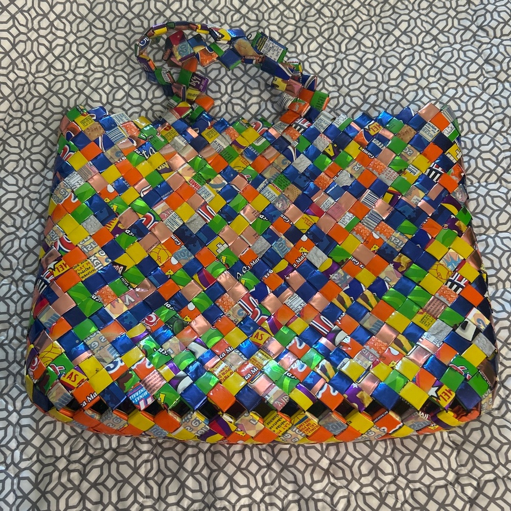 Vintage recycled purse